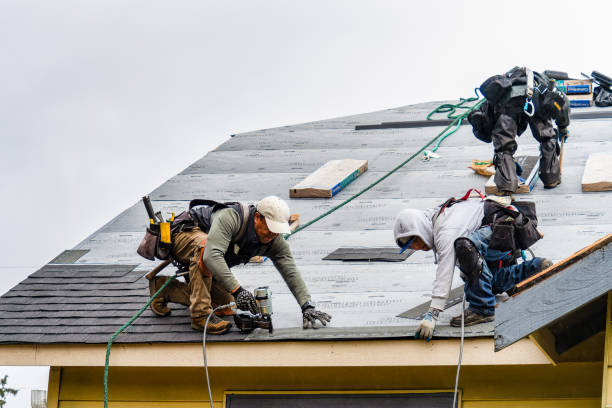 Professional Gutter Installation technician working in Van Nuys, CA